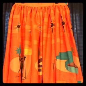 Mid century modern skirt XL